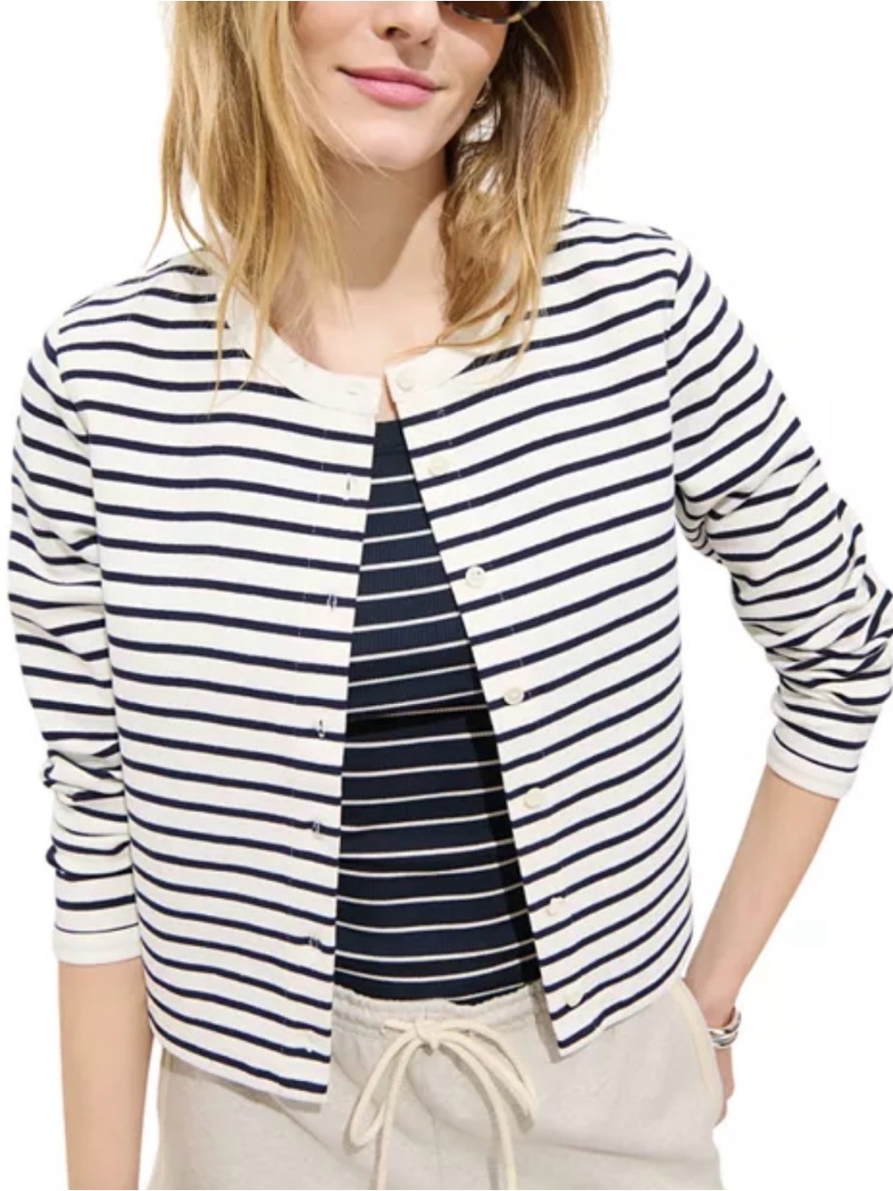 NWT • Alex Mill • Coco Sport Striped Cardigan • Sz Sm